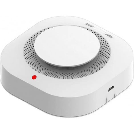 Détecteur photoélectrique de fumée Smart WiFi, alarme intelligente de fumée avec application principale de contrôle, avec notifications pour applications si vous enregistrez l'alarme (1/5)