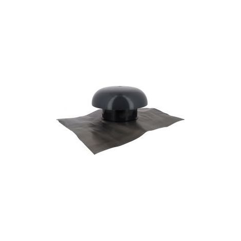 Chapeau de ventilation Tuile Ø160 mm NICOLL avec collerette d'étanchéité - CDT16