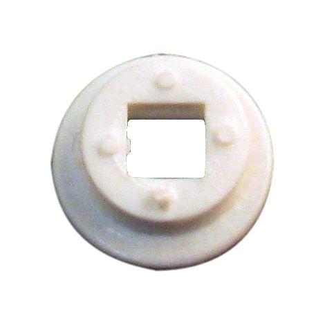 Ouvre&Déco – Pièces détachées pour poignée de porte – Portée 7mm en nylon blanc – Section carrée 7mm – Rondelle stabilisatrice incluse