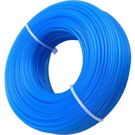 Round Nylon Trimmer Line Spool for Brush Cutters, 1.6 mm Diameter, 100 m Length - Karteo (1/5)