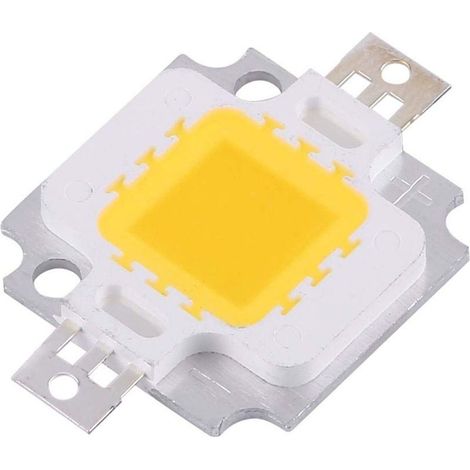 Lot 10 puces LED 10W – SMD COB – 3000-3500K / 6000-6500K – 400-450mA – DC9-12V – remplacement ampoule – blanc chaud (1/5)