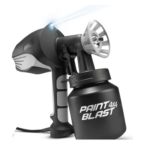 Venteo Paint Blast Pulvérisateur de Peinture 600W avec Lampe LED Intégrée Récipient 800ml Réglage Multiposition Compatible avec Peinture & Vernis Résultats Professionnels Rapides (1/3)