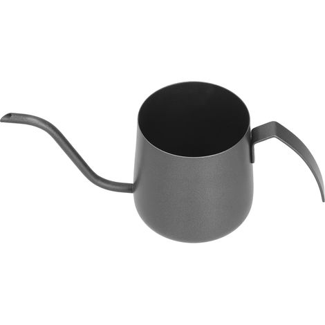Edelstahl-Schwanenhalskessel mit PTFE-Beschichtung, innenliegender Messskala, Filterkaffeemaschine für den Hausgebrauch, 250 ml, schwarz (1/5)
