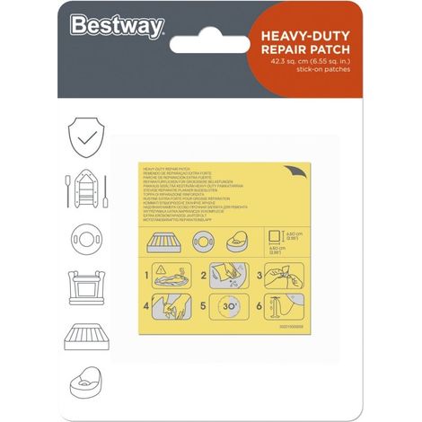 Parche reparacion piscina bestway exterior 62068 10 pz