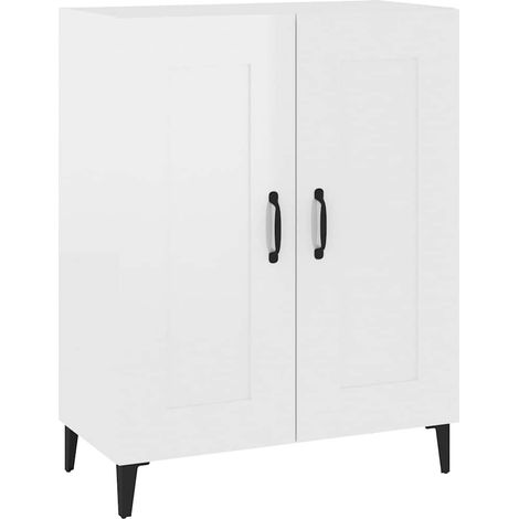 Maison Exclusive - Aparador de madera contrachapada blanco brilla (1/5)
