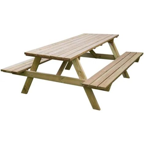tavolo da pic nic in legno cm 180x120x70h
