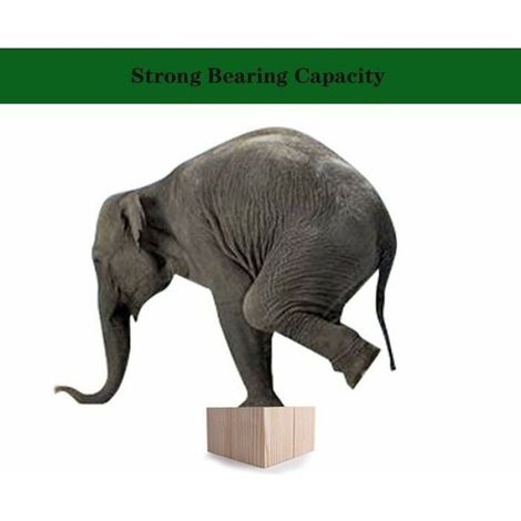 Rehausseur De Pieds - Bois Naturel - 5x5x5 Cm - Pour Lit Et Bureau - Lot De 4 (1/4)