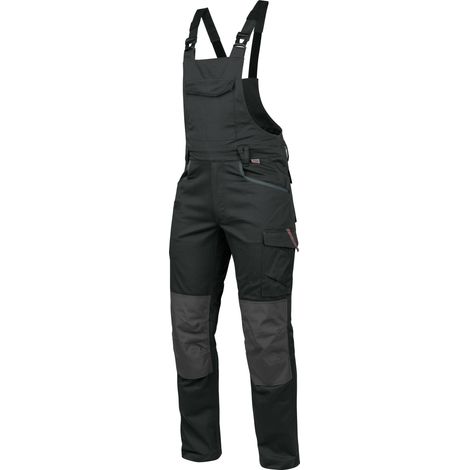 Würth Modyf – Salopette de travail stretch X – 8 poches – Inserts rétroréfléchissants – Genoux préformés – Norme EN 14404 – Taille 46 – Anthracite (1/5)