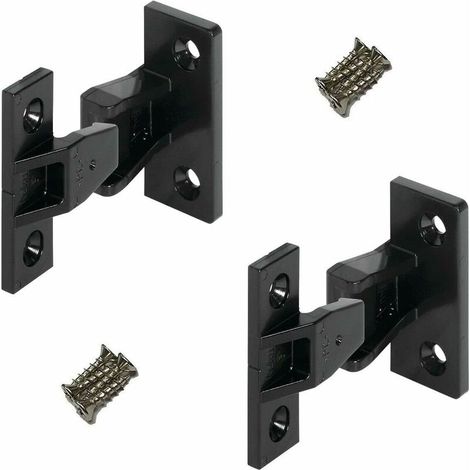 – Ferrure d'assemblage KEKU AS 2x mâle + 2x femelle + 8 vis – Connecteur charnière pour meuble – Pour bois dur et plaque de bois (1/2)