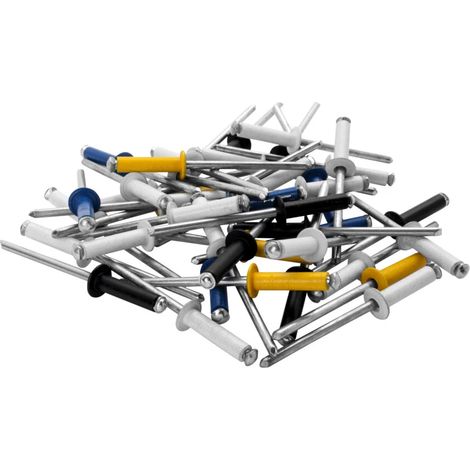 rivetti diametro 4x16mm. automotive+punta da trapano 4 colori blister
