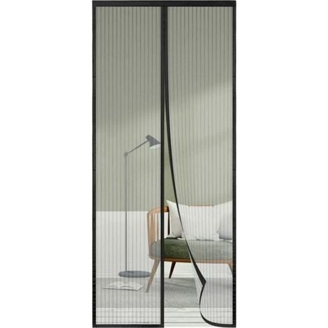 Zanzariera per porte e finestre 180x220, tutte le misure di zanzariera magnetica, zanzariera nera di alta qualità, facile da installare. (1/4)