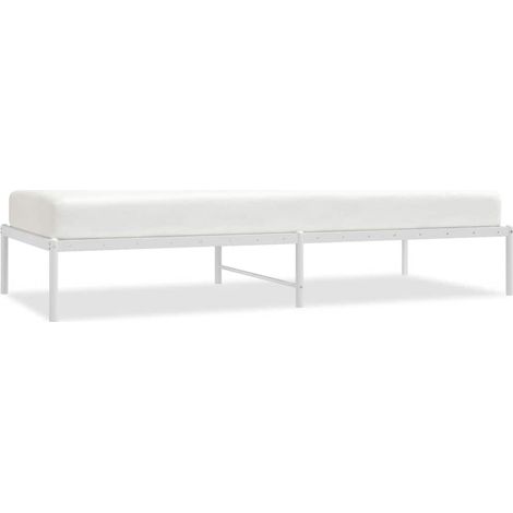 Maison Exclusive - Bettgestell Metall Weiß 90x200 cm