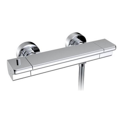Robinet Thermostatique de Douche Mural - Chromé - Kubic