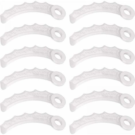 12-Piece Plastic Blades Compatible with Makita 198383-1 and 198426-9, Makita DUR189RF Trimmer, UR100DZ, DUR191LZX3, DUR181Z, DUR192LZ, DUR368AZ, DUR369AZ, DUR190UZX3 (1/4)