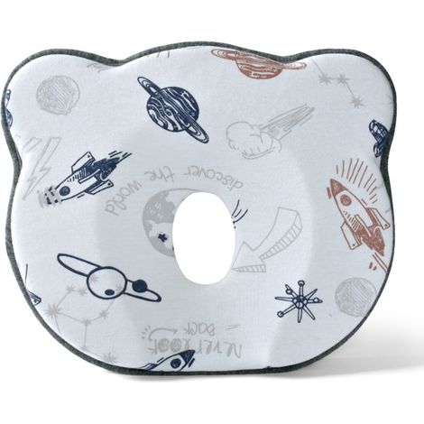 1 oreiller bébé, forme ergonomique anti-plagiocéphalie, rainures 4D, pour nourrissons 0-12 mois (1/5)