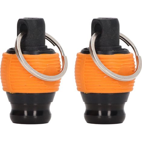 Lot de 2 porte-embouts de tournevis à fixation rapide et à dégagement rapide, porte-clés résistant à l'usure pour outils de 1/4 po de diamètre (jaune) (1/5)