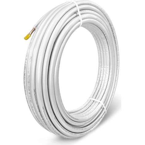 Tubo in rame singolo isolato CONDIX per gas R32/R410a/R407c da 5/8" spessore rame 1 mm, lunghezza 50 metri (1/2)