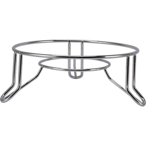 Dessous de plat rond en acier inoxydable, support isolant pour plaques de cuisson et casseroles, idéal pour la cuisine et la table à manger. (1/5)