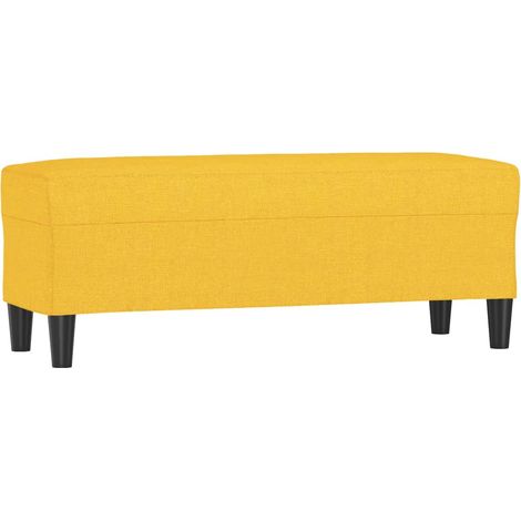 Banc d'entrée - Banc intérieur Jaune clair 100x35x41 cm Tissu fr9354 - Maison La Vie (1/5)
