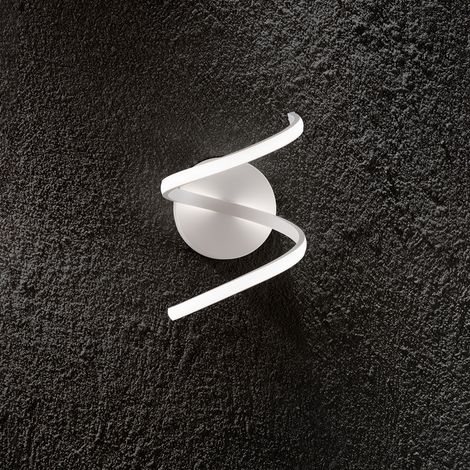 Applique Moderna Nest Metallo Bianco Led 18W Dimmerabile Ip20