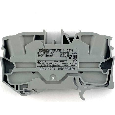 Connettore per barra di distribuzione a 2 fili 16 mm² grigio 2016-1201 topjobs (1/2)