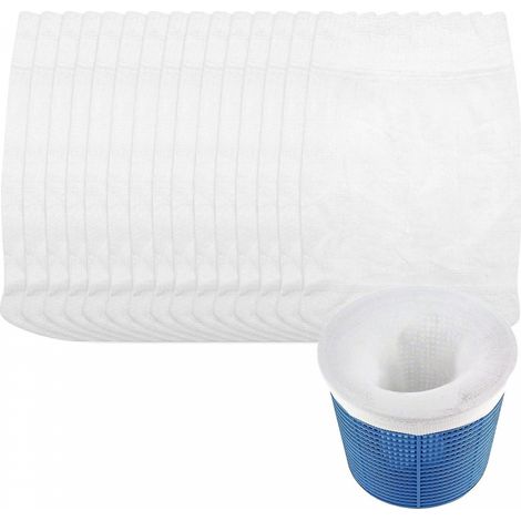 BEBUSINGOTO Chaussettes d'écumoire de piscine, filet de protection de filtre de piscine, paquet de 15 (1/5)
