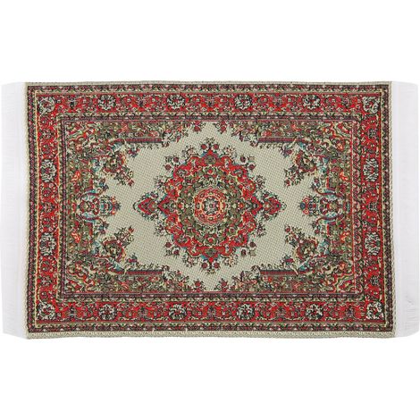 Tapis tissé miniature 1:12 pour maison de poupée, décoration de chambre, accessoire de jeu enfant, cadeau 2 (1/5)