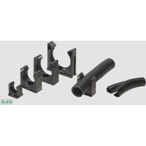 HELU 920359 COS Schlauchhalter Schwarz    1 St.
