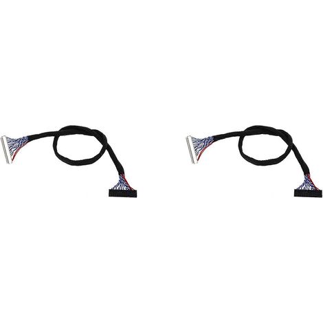 2 câbles LVDS 8 bits 2 canaux S8 30 broches à 30 broches fixes, compatibles avec les écrans à panneau LCD. (1/5)