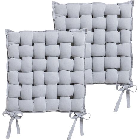 Lot de 2 galettes de chaise tressées (1/3)