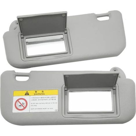 Sonnenblende für PKW, passend für Toyota Corolla (2014–2018), Teilenummern 74320-02B21 und 74310-02K91, Fahrer- und Beifahrerseite, grau (1/5)