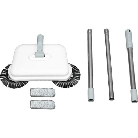 Balai à main professionnel et efficace à 360 degrés, pliable et compact, double usage (sec/humide), pour le nettoyage des sols durs et plats. (1/5)
