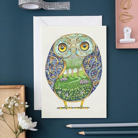 Carte A146 B6 + Enveloppe hibou