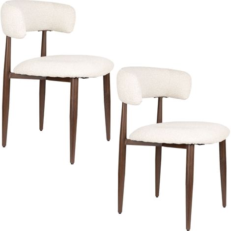 Chaise design, 2 chaises Stanley Beige en Fabric, BOITE A DESIGN (1/5)