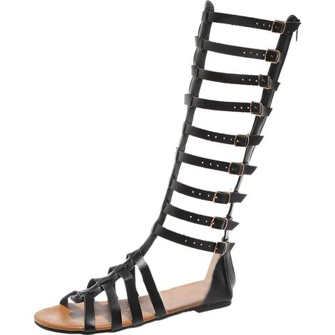 Sandalias de verano para mujer - Estilo retro - Informales - Sandalias para mujer - Talla 5, Negro, EU 36.5 (1/5)