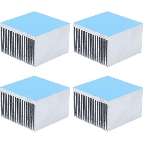 4 ailettes de refroidissement en aluminium 60x60x39mm, refroidissement aluminium, imprimante 3D, éclairage LED, module d'alimentation, multicolore (1/5)