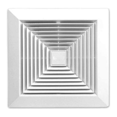 Ventola Aspirazione Bagno Da Muro o Soffitto Grande 300X300mm Foro 250X250mm Profondità 150mm 30W 230V 50Hz 220m³/h 35dB