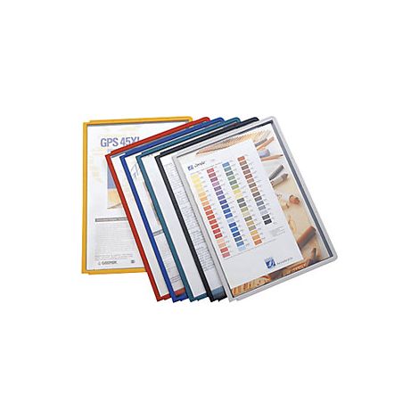 DURABLE Cartelletta trasparente con cornice colori assortiti