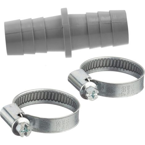 Schläfer 672211 - Connettore per Tubo di Scarico di Lavatrice e Lavastavoglie con 2 Fascette Stringitubo 20/32 mm, Raccordo per Tubo di Scarico con Diametro 19/20mm (1/5)