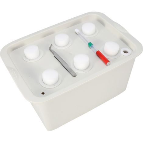 Kit de culture hydroponique pour site de plantes à 6 trous Bubble Indoor Outdoor Garden Cabinet Box (Gris) (1/3)