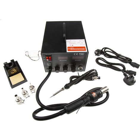 Station à air chaud RS PRO, 220  240V, 2 sorties, prise Schuko + UK ( Prix pour 1 )