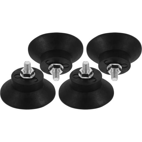 Patins anti-vibrations noirs M8, 4 pièces en caoutchouc pour (1/5)