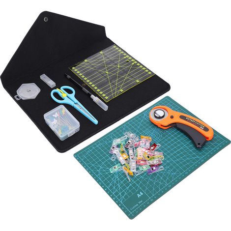 96-piece leather carving tool set, including mat, cloth cutter, carving knife, and cutting knife combination set (please specify "110" in the order notes). (1/5)