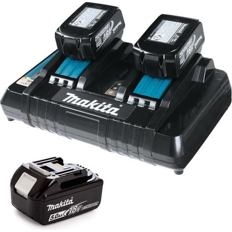 Pacchetto Power (3x5,0 Ah) con caricabatterie doppio - MAKITA 198458-6