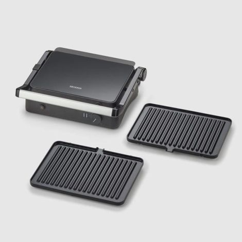 Gril SEVERIN - KG2398 - Surface cuisson 30x22cm - Plaques amovibles - Revetement céramique - 1800W (1/5)