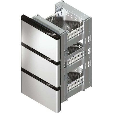 Tiroir Inox Arrière Bar 380 x 410 mm - 3 x 1/3 - AFI Collin Lucy