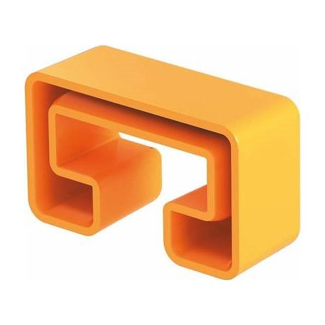 OBO Bettermann Tapa protectora para carril perfilado MS4022 45x18mm polietileno naranja pastel RAL 2003, 1124555