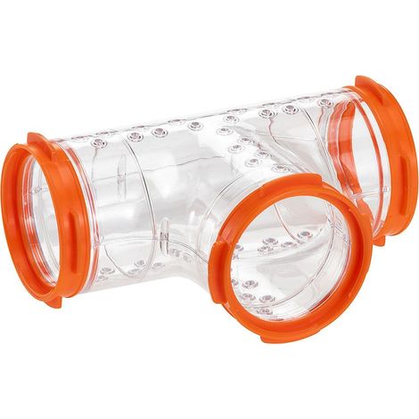 Ferplast Tunnel FPI 4814 T-Tunnel – T-förmige Kunststoffröhre für Hamster und kleine Nagetiere. Variante FPI 4814 T-Tunnel – Maße: 14 x 10 cm – Ø 6 cm – Verschiedene Farben (1/2)