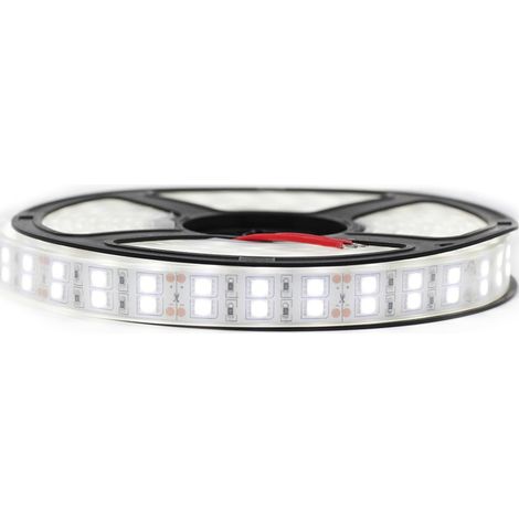Ruban Professionnel 5050 - 120 leds/m - 5 mètres Blanc froid étanche (IP67) Longueur: 5 mètres - Transformateur: Alimentation Non-Inclus (1/5)