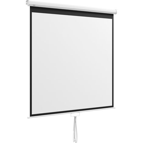 Toile de projection Beamer 152 x 152 cm 85 pouces 1:1 HD 4K pour home cinéma, présentations de bureau (1/5)